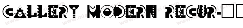 GALLERY MODERN REGUR字体转换
